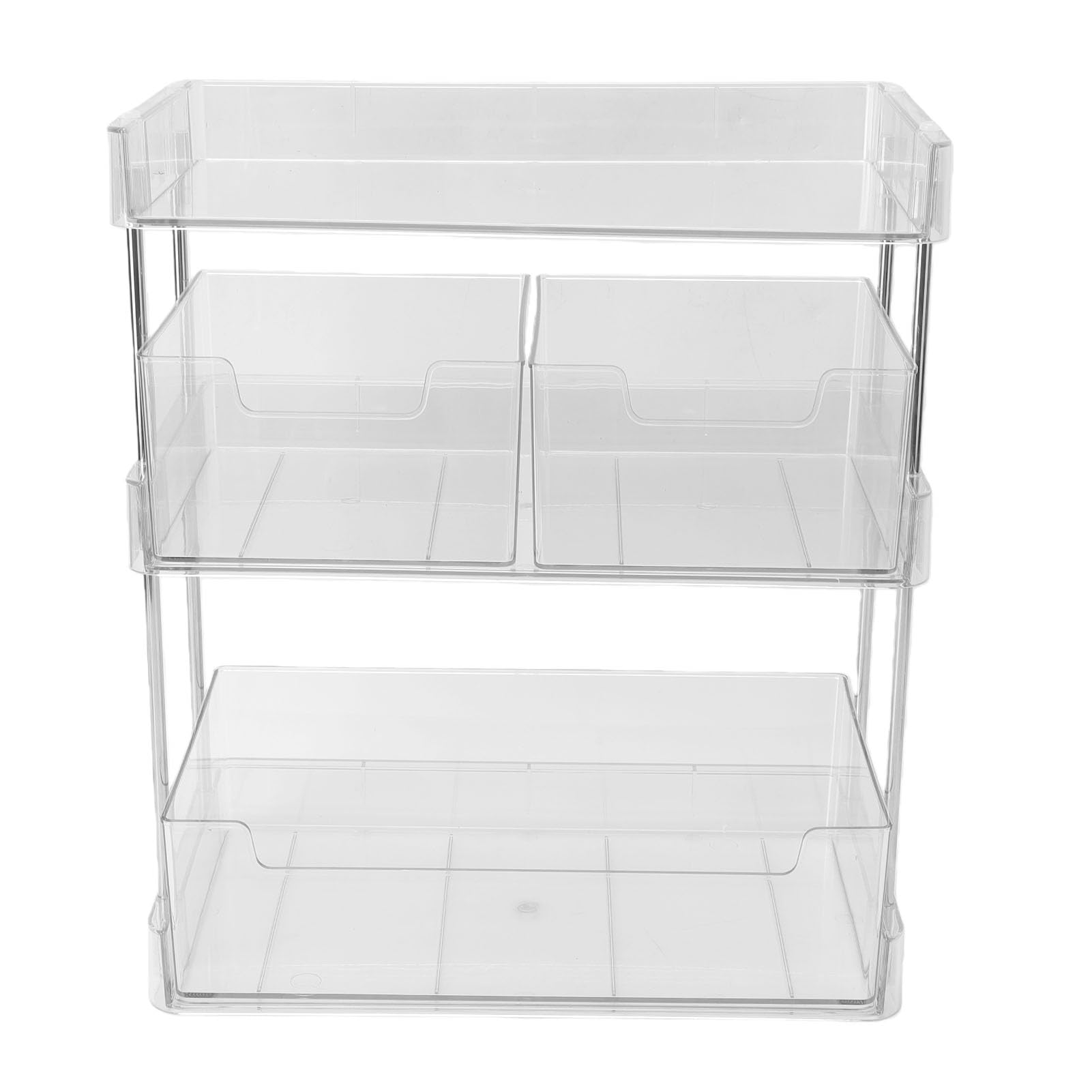 Generic Organizador de Bolsas de té, Diseño Transparente Multifuncional con Almacenamiento de 3 Niveles para Cocina, Baño, Estación de café, 33,5x17x30cm (Diseño de 3 niveles.)