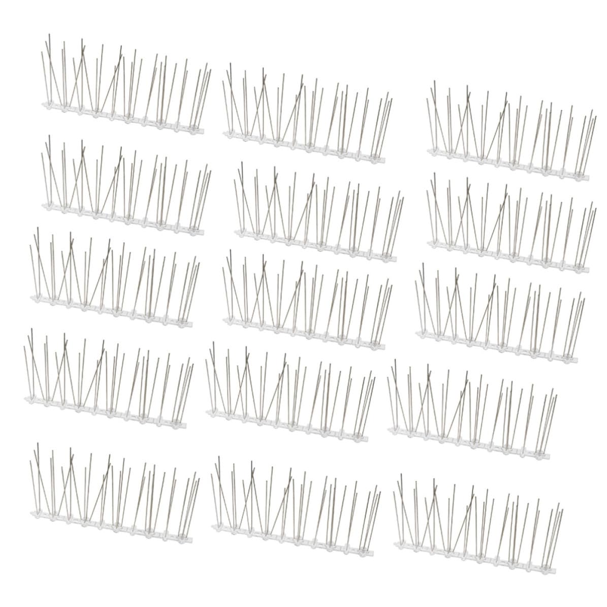 Pinchos de aves para vallas de acero inoxidable plata contra suciedad exterior