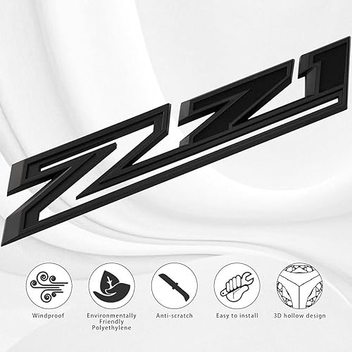 Miniatura 3 de 2 emblemas Z71 de repuesto para Silverado 1500 2500 3500 2019-2021 84632695 Placa de identificación OEM (cromo rojo)