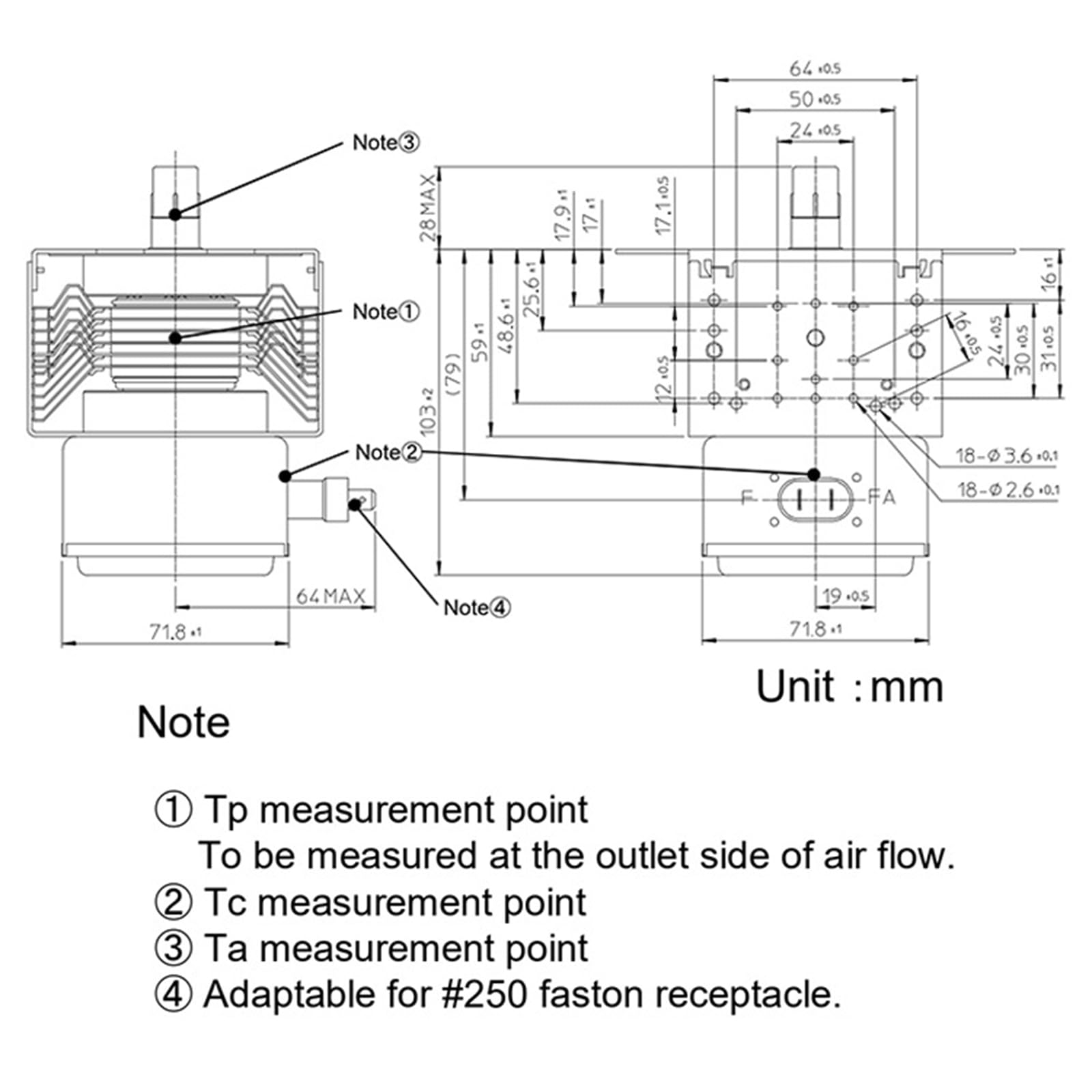 Sostituire difettoso per forno a microonde tubo 900 W Magnetron 2M167B-M11 Facile da installare Parte di riparazione Efficiente riscaldamento a microonde Efficienza di riscaldamento Forno Accessorio