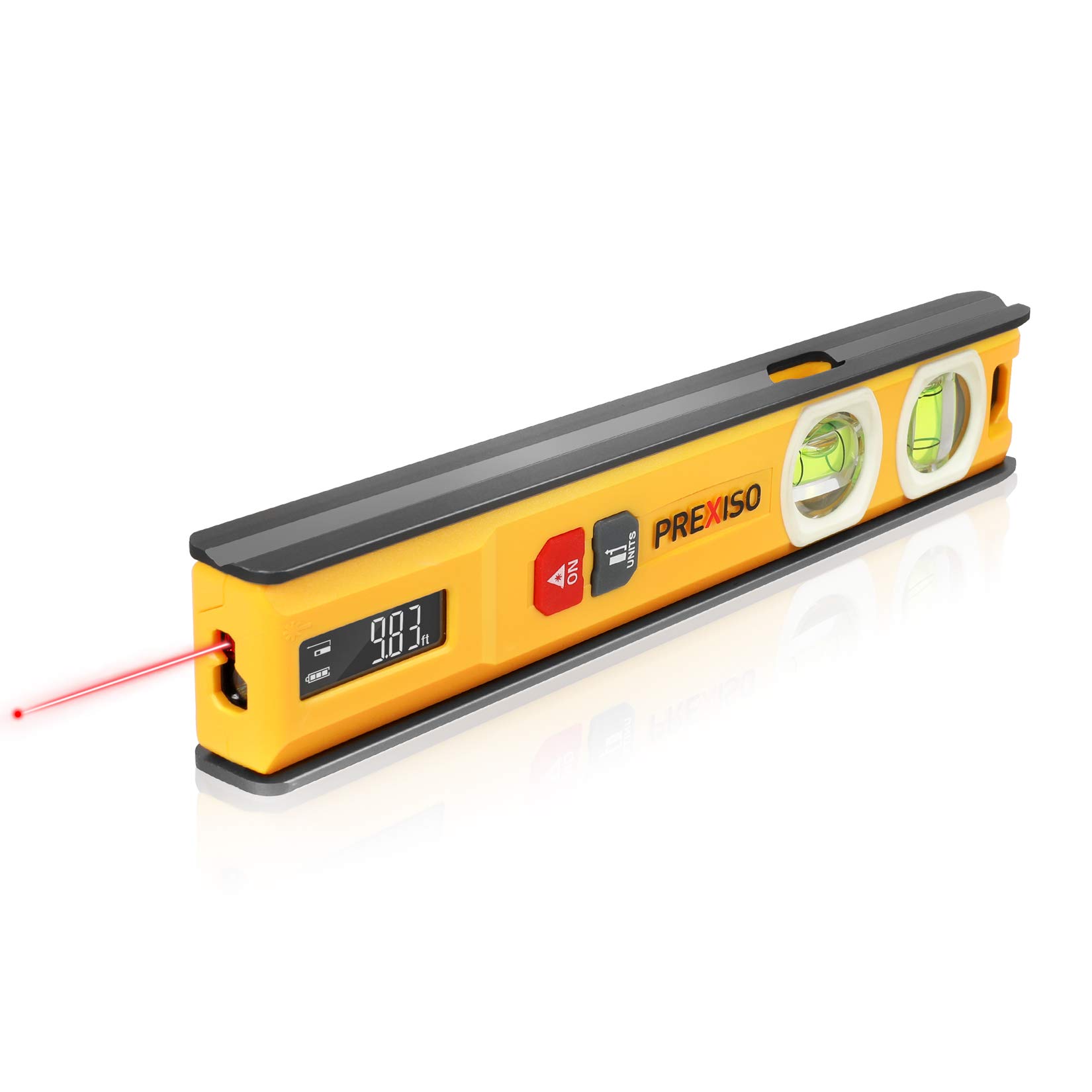 PREXISO 2in1 Laser Measure and Torpedo Level, 65ft Laser Distance