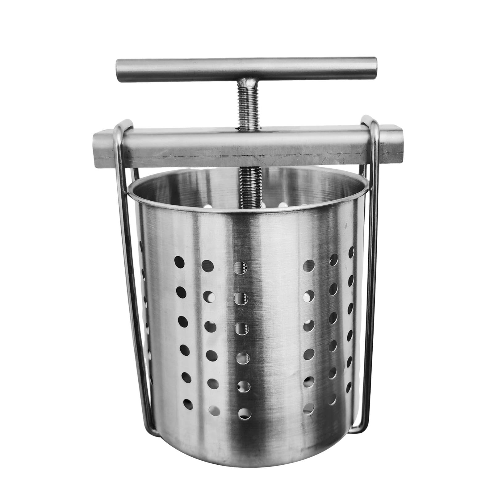 Extractor De Prensa De Miel De Barril De Prensa Manual, Equipo De Extracción De Acero Inoxidable Con Pantalla De Filtro, Fácil De Operar For Hogares, Cocinas Y Cafeterías