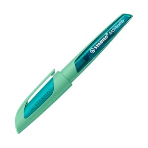 STABILO - Schulfüller mit Standard-Feder M - EASYbuddy Pastel in minzgrün - blau (löschbar) - inkl. Patrone