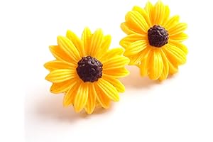Yellow Sunflowers Stud Earrings: A Touch of Ukrainian Spirit