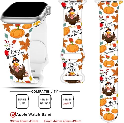 Miniatura 6 de Paquete de 2 correas de reloj de Navidad para Apple Watch de 1.496 pulgadas, 1.575 pulgadas, 1.614 pulgadas, 1.654 pulgadas, 1.732 pulgadas, 1.772