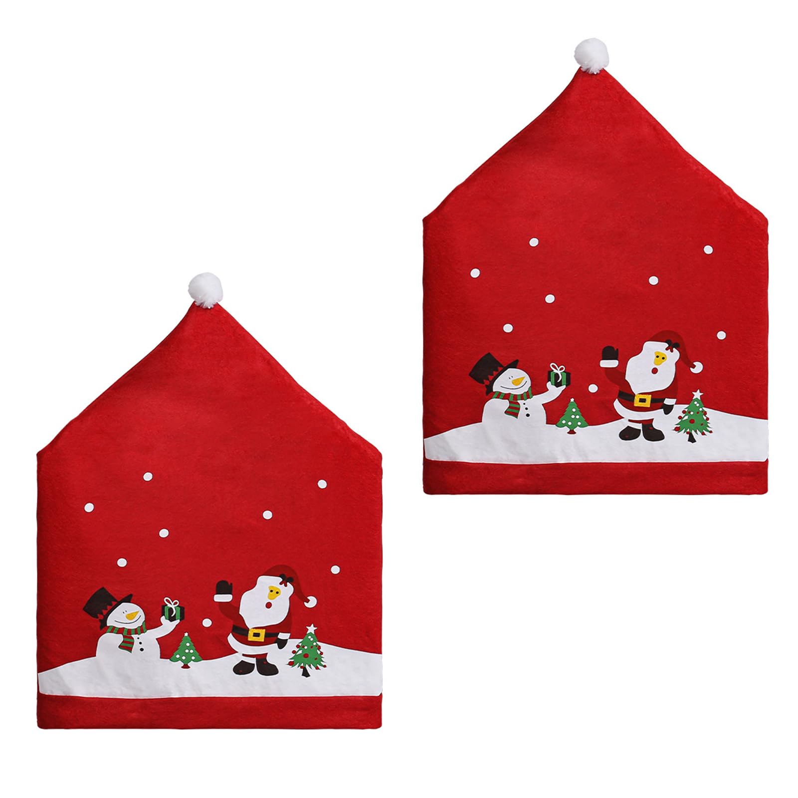 our fave Christmas Themed Santa Chair Cover Machine Washable Cloth Quick Assembly Dining Room Living Room Decoration Quick Install Holiday Chair Slipcover
