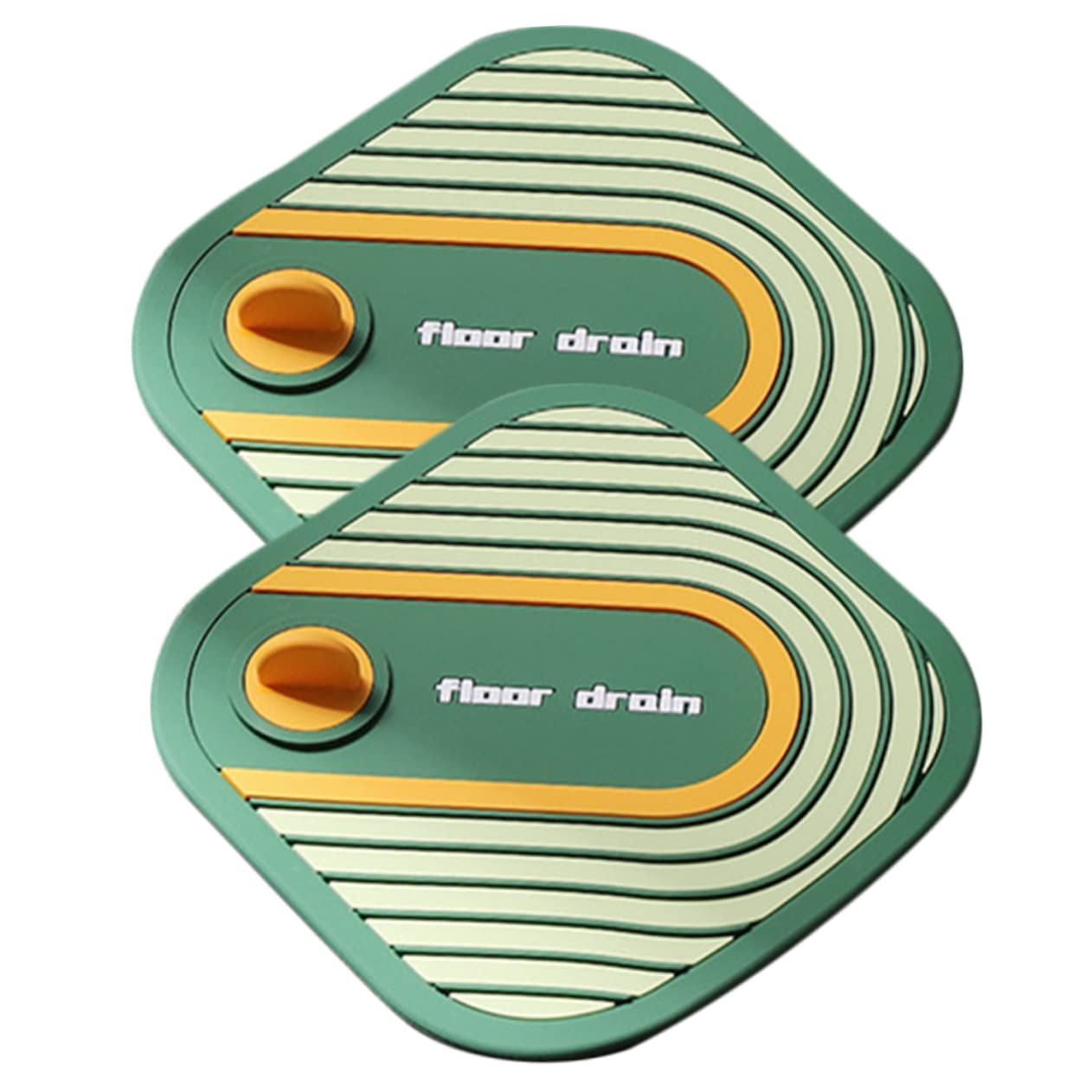 SEWACC 2pcs Shower Drain Cover Silicone Floor Drain Catcher for Bathroom Kitchen Hair Stopper Food Strainer Easy Install Removable Prevents Blockages Odors Random Color