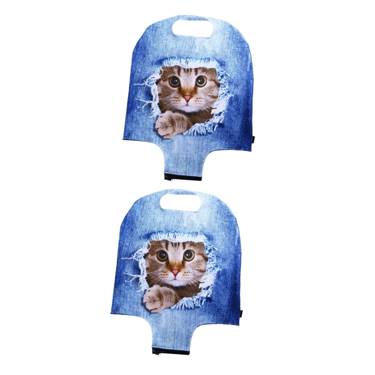 SOIMISS 2stücke Gedruckte Gepäckabdeckung Mit Katzendesign Elastische Reisekofferhülle Für Optimalen Schutz Und Individuelle Gestaltung Waschbar Und Installieren