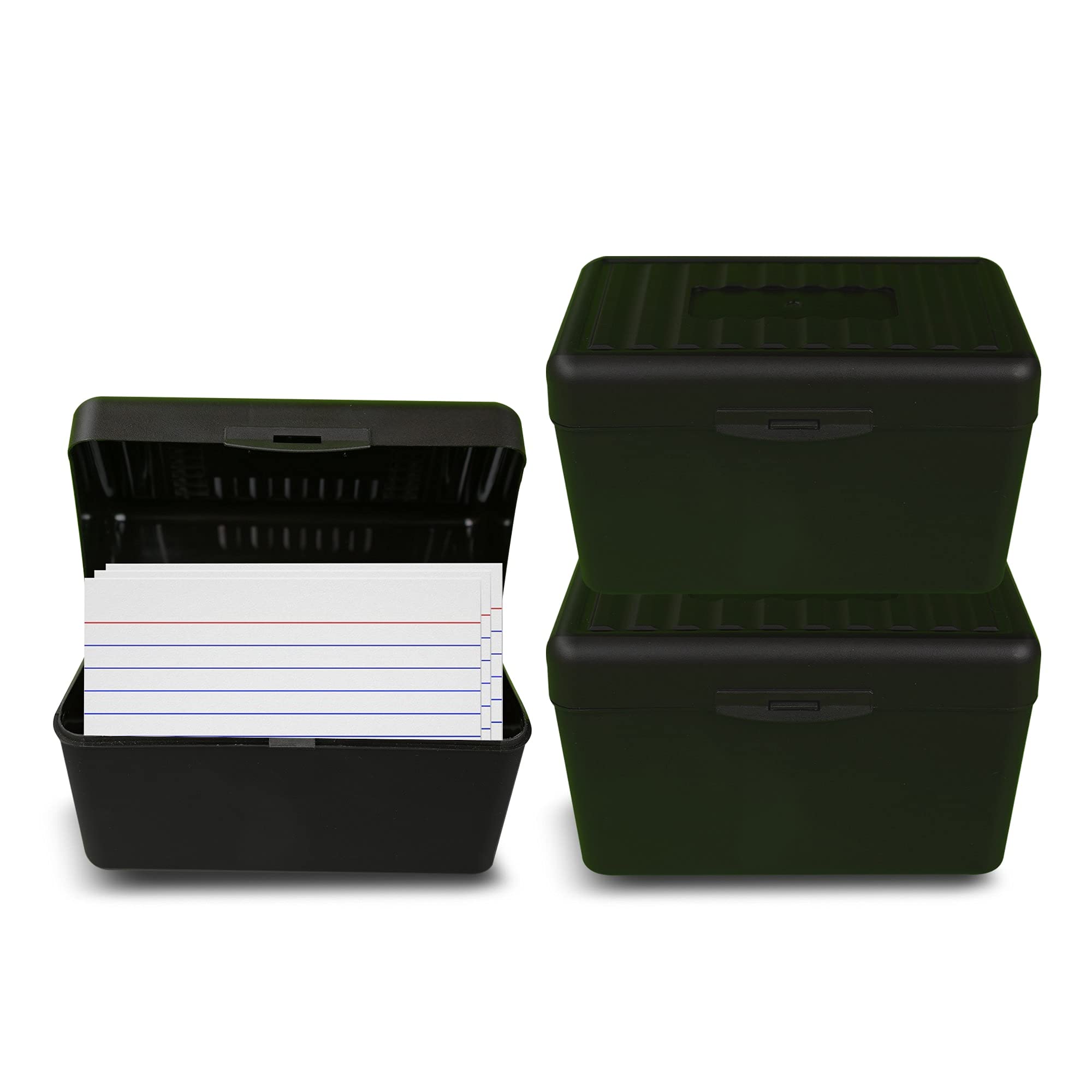 Plastic Index Card Box
