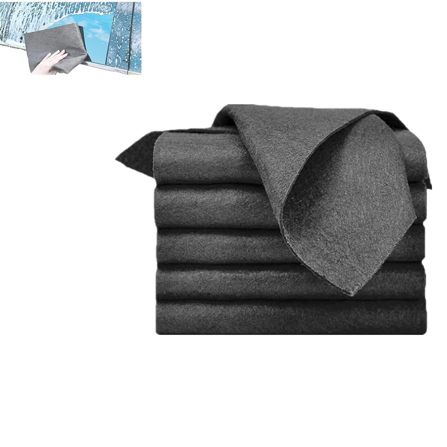 Hoemudy 5Pcs Streak Free Microfiber Magic Cleaning Wipes, Sparklean Magic Cleaning Wipes, Sparkclean Cleaning Cloths, Thickened Magic Cleaning Cloth, Sparkclean Window Cloths For Home All Purpose (5Pcs)
