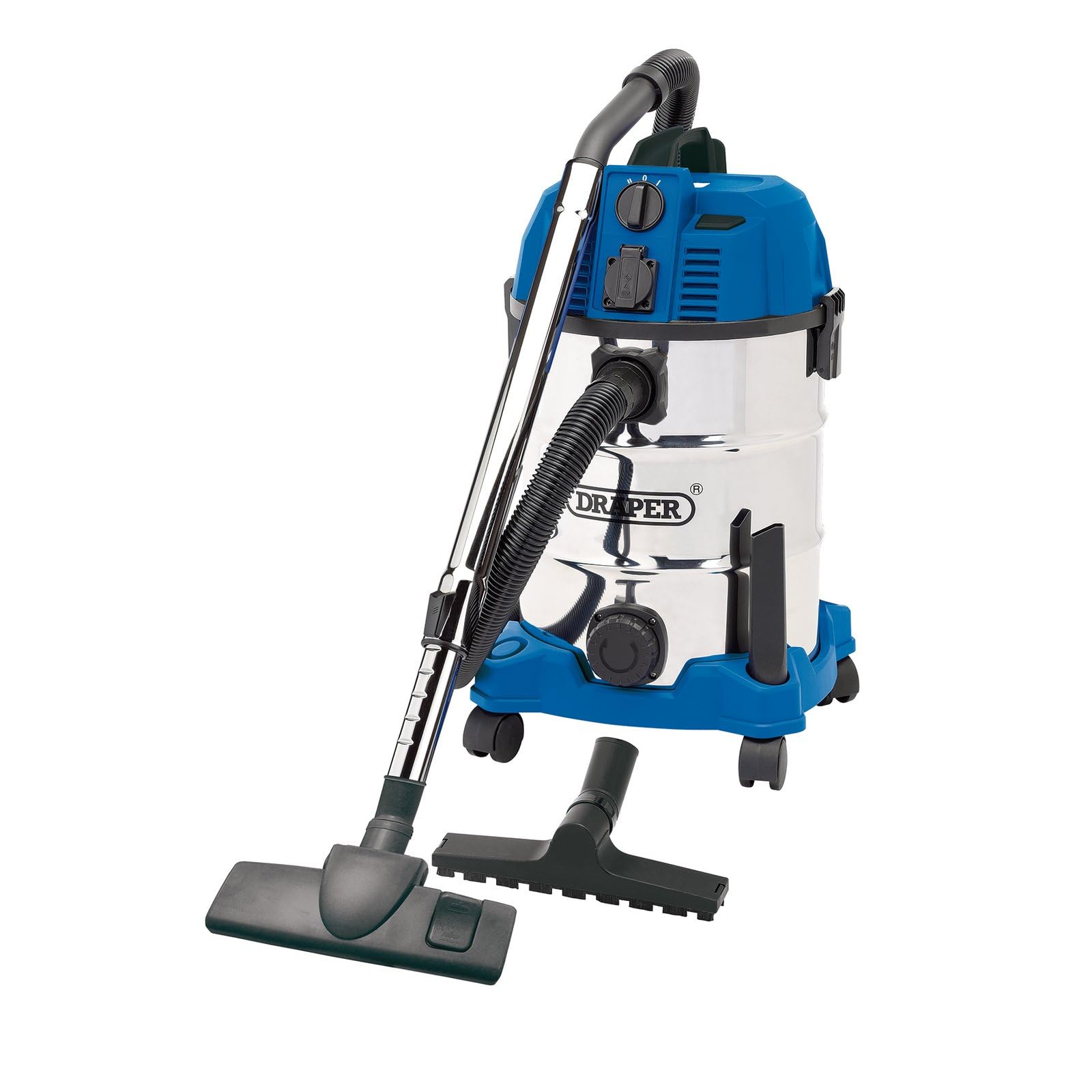 Draper VACUUM W/DRY 30L + POWER 230V 20529 20529 230V Wet and Dry Vacuum