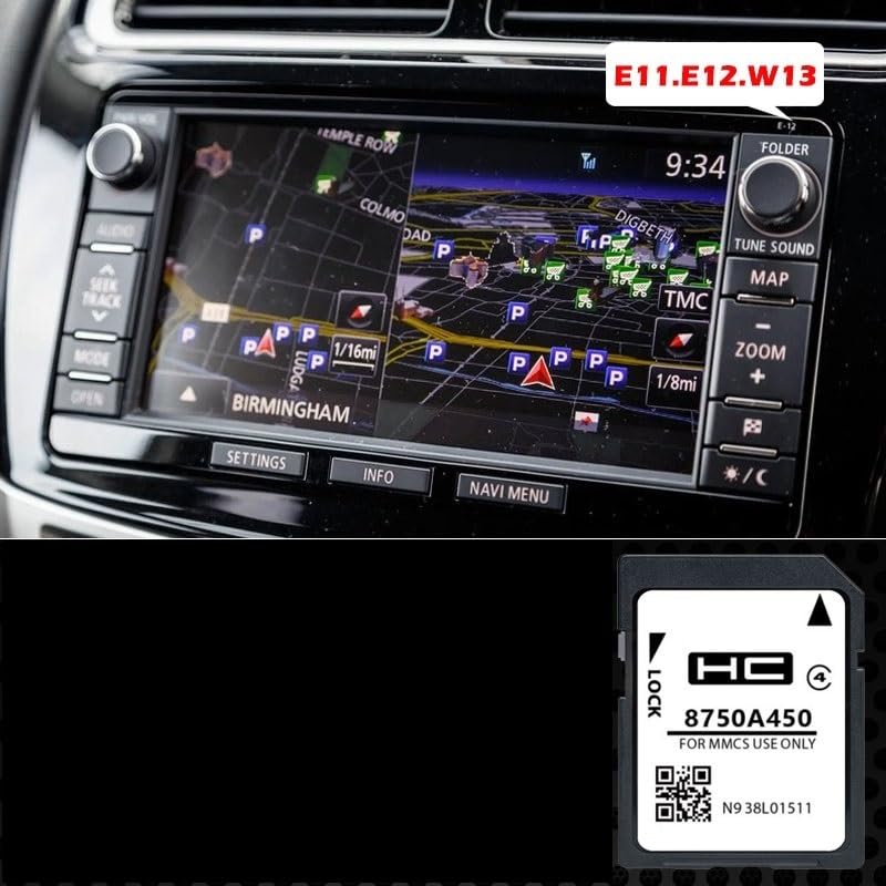 Generisch Aktualisierung der Kartographie GPS Navigation – Europa – 2025.A kompatibel mit Mitsubishi – MMCS E11 E12 W13 (A450).