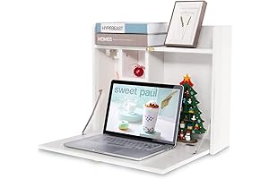 YUSING Wall-Mounted Fold Down Desk: Space-Saving Home and Office Solution