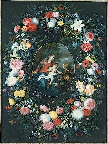Affiche le mariage mystique de sainte Catherine Jan Brueghel tableau sur toile 60x90