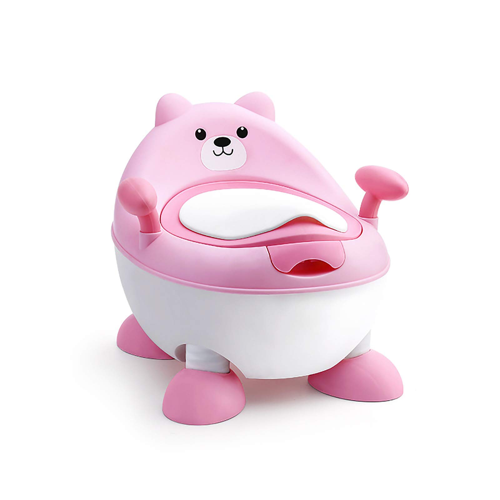 Vasino da Toilette per Neonati, Design Ergonomico per Vasino da Vasino, Altezza Regolabile per Una Facile Pulizia, Perfetto per Bambini Piccoli,Rosa