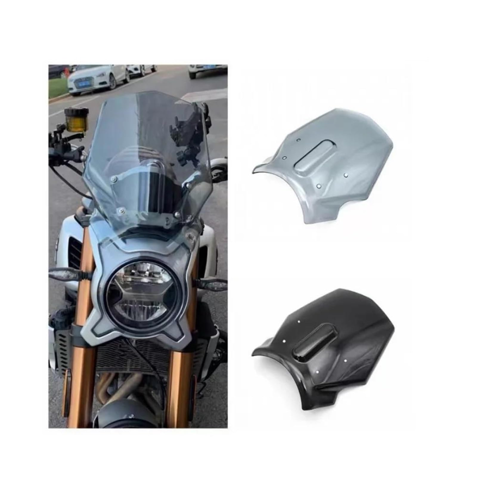 Dla CFMOTO 700CL-X przedniej szyby motocykla Przedłużenie szyby motocykla(A)