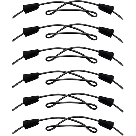 3 Pairs Hey Dude Shoelaces No Tie Elastic Stretch Round Strings Replacement Laces