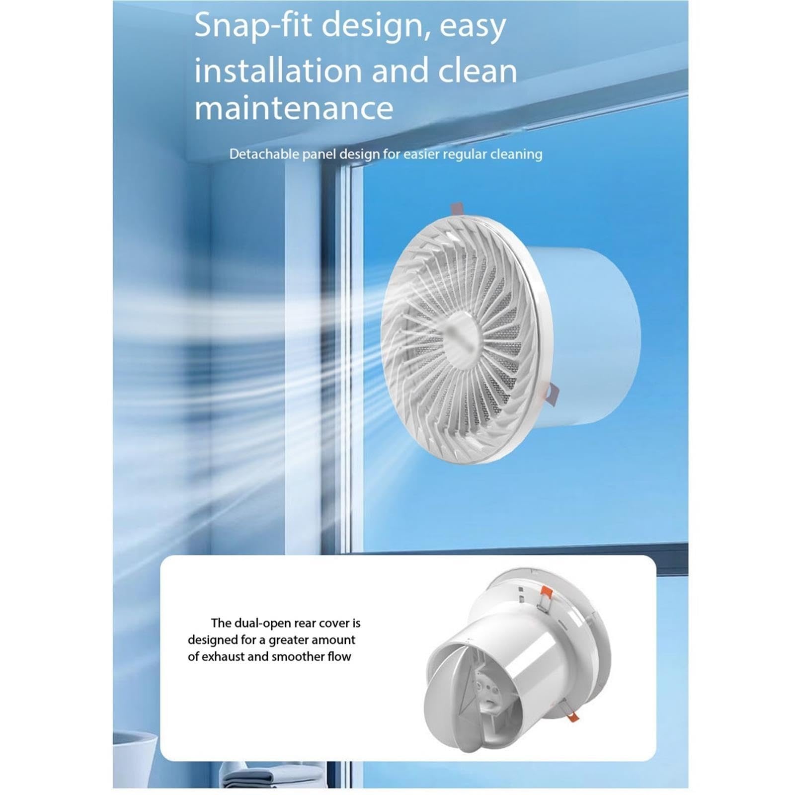 Ventilador doméstico compacto del extractor de aire la pared Garaje