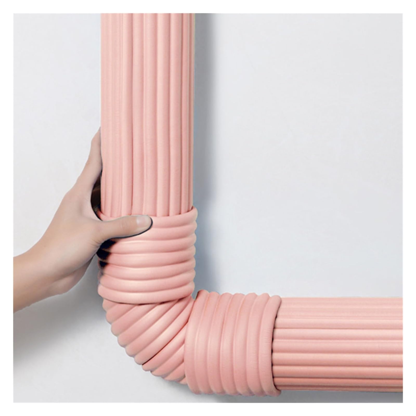 YNBSHGAA Foam edge protectors, 8cm Wide Edge Protection Strip, Self-Adhesive Anti Collision Corner Guard Cushion Bumper For Furniture Fireplace Desk Worktop,Pink-6m/19.68ft