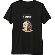 Yummy - Cute Hedgehog Eating ice Cream Cones Premium Tri-Blend T-Shirt