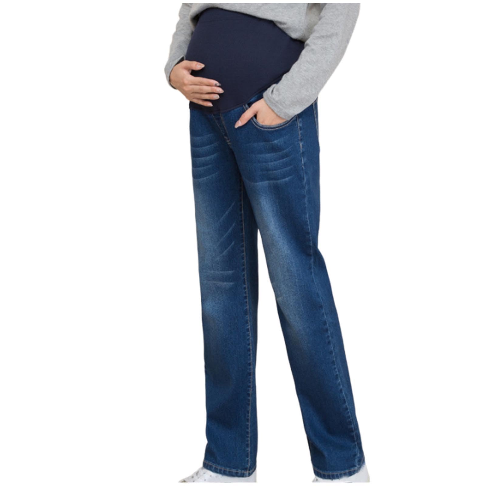 Luoluoluowomens Maternity Denim Pants Uk Clearance Jeans Over The