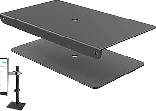 Reinforcement Bracket Mount Plate,Steel Bracket Plate for Thin, Glass and Other Fragile Tabletop - Compatible with Most Monitor Mount Stand C Clamp