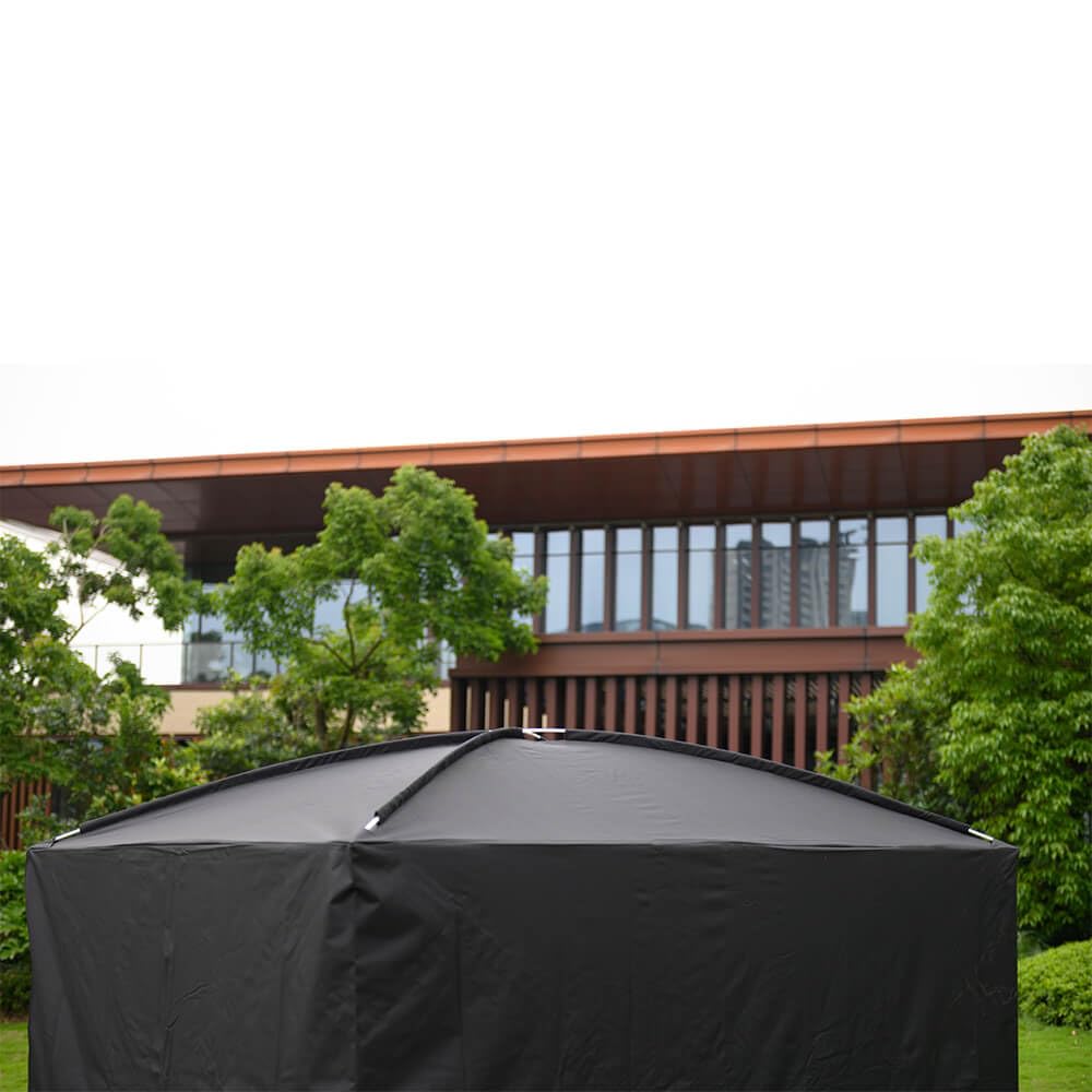 Home Deluxe Abdeckung Gartenliege Provence - 236x180x210cm Schwarz