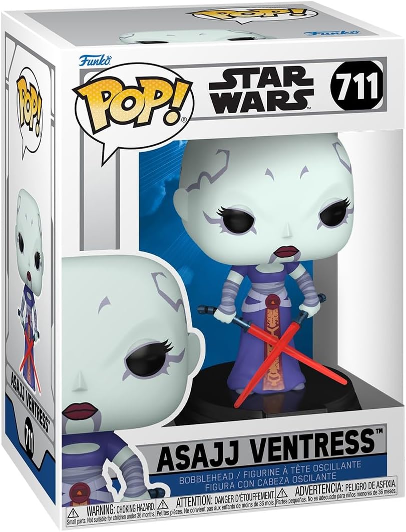Funko Pop! Star Wars: Clone Wars – Asajj Ventress – Collectable Vinyl Figure – Gift Idea – Official Merchandise – Toys for Kids & Adults – Star Wars Fans – Model Figure for Collectors and Display Funko Pop! Star Wars: Clone Wars – Asajj Ventress – Collectable Vinyl Figure – Gift Idea – Official Merchandise – Toys for Kids & Adults – Star Wars Fans – Model Figure for Collectors and Display