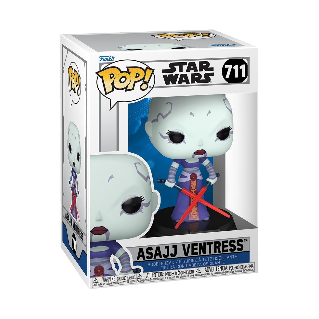 Funko POP! Star Wars: Clone Wars - Ventress - Sammelbare Vinylfigur - Geschenkidee - Offizielles Merchandise - Spielzeug für Kinder & Erwachsene - Modellfigur für Sammler und zur Ausstellung