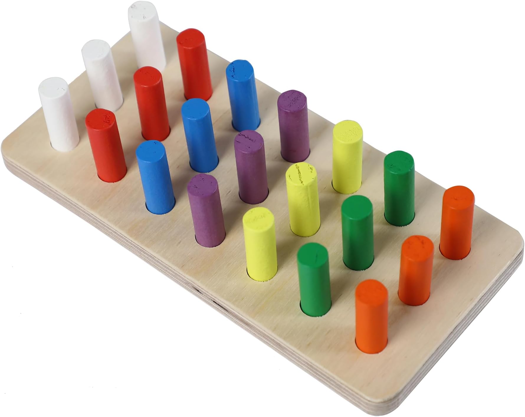Educational Color Cognition Stacking & Sorting Wooden Toys Shape Sorting & Domino Building Blocks Board Game for 3+ Children Multicolor (Small)
