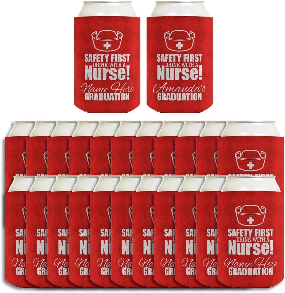 Graduation Gifts Nurse's Name Graduation 24-Pack Personalized Can Drink Thermocoolers Party Pack