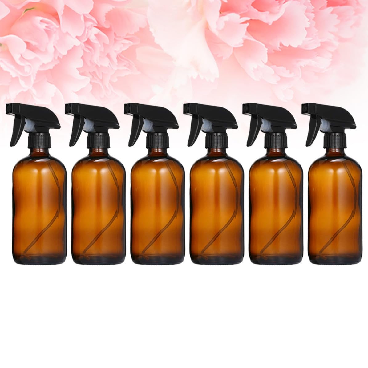 SOLUSTRE 6 Pezzi Flacone Spray in Vetro Marrone 500ml per Make Up e Profumo