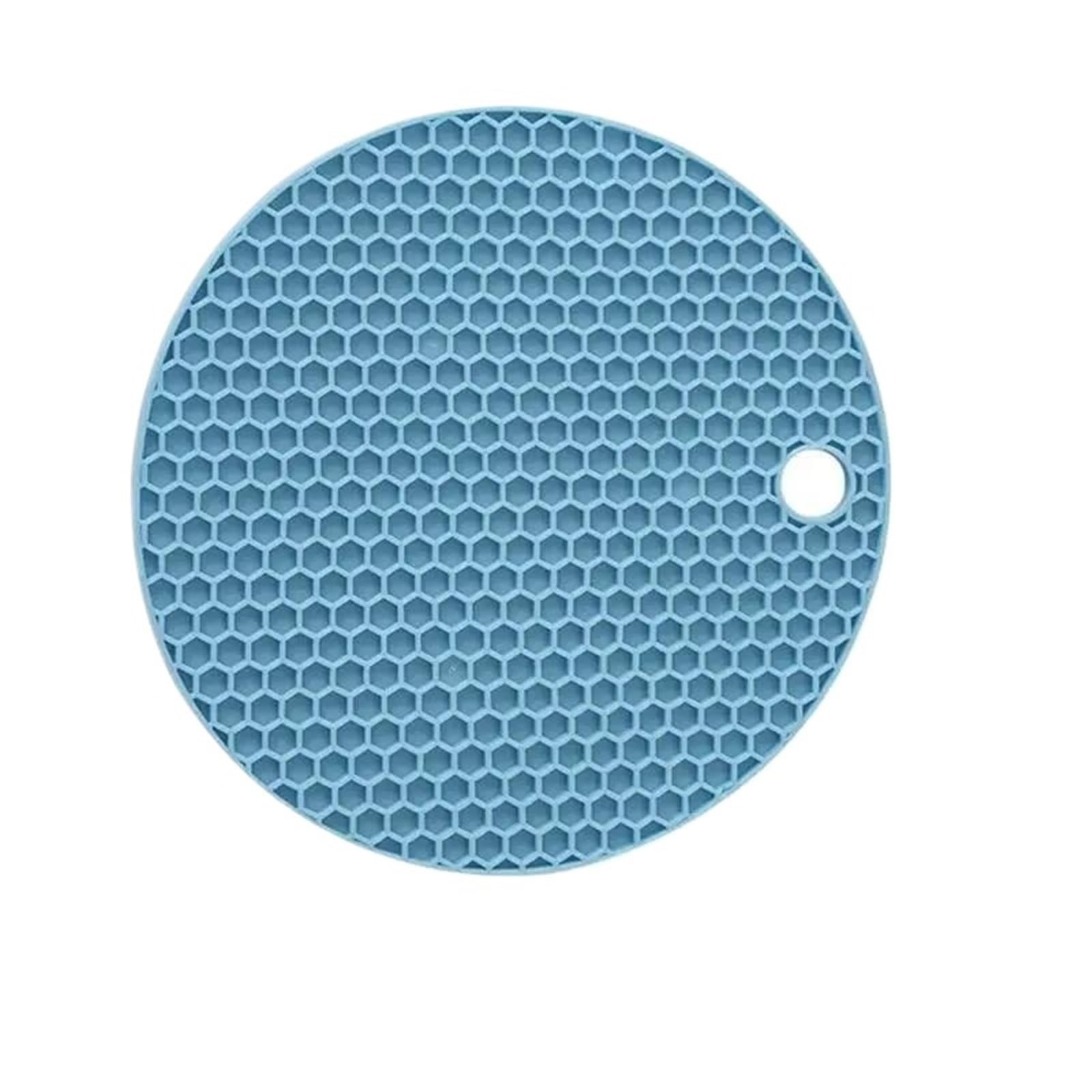 10Pcs Honeycomb Shaped Mats Heat Resistant Silicone Trivet Protect Your Countertops With This Placemat For Home(Blue)