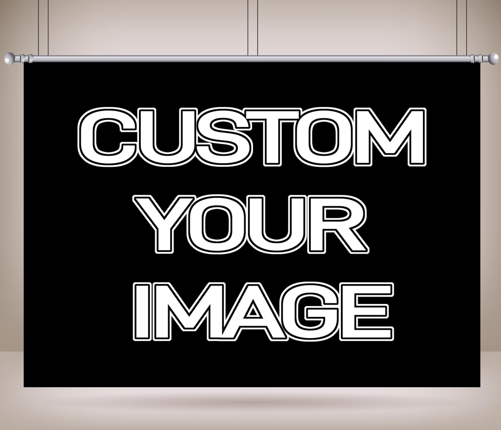 BELECO 5x3ft Fabric Custom Backdrop Customized Backdrop with Picture Logo Text Customize Your Design Personalized Background Banner Party Decor Living