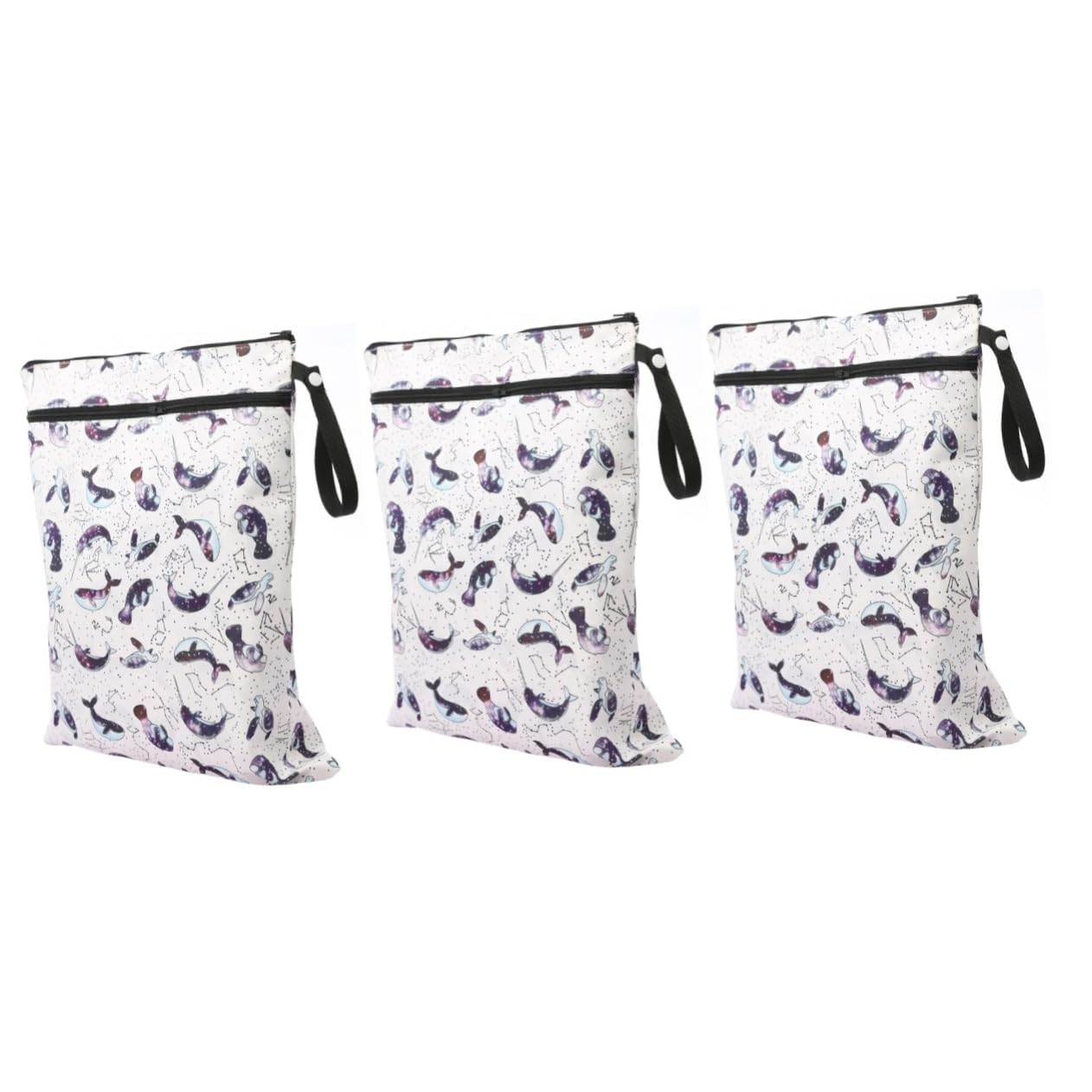 ibasenice 3piezas Bolsa De para Bebés Contenedor De Almacenamiento Reutilizable Pouch Multifuncional para Interior y Exterior Diseño De Dibujos Animados