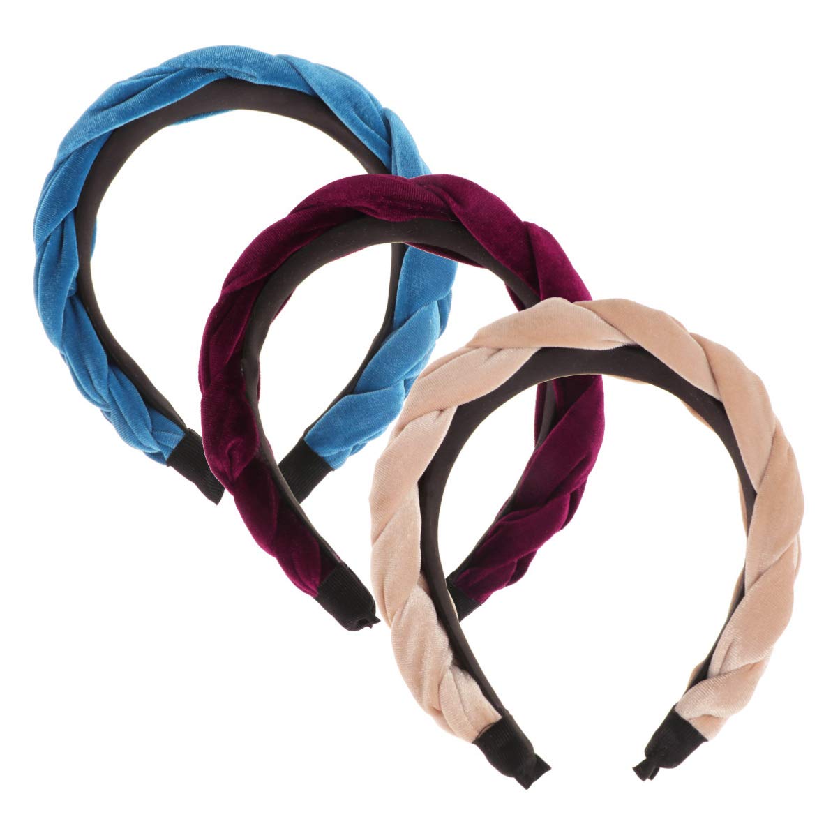 2 Set Di Accessori Per Retrò Con Turbante in Pelle Scamosciata Con Per Donne E Ragazze Eleganti Accessori Per 3 Pezzi*2