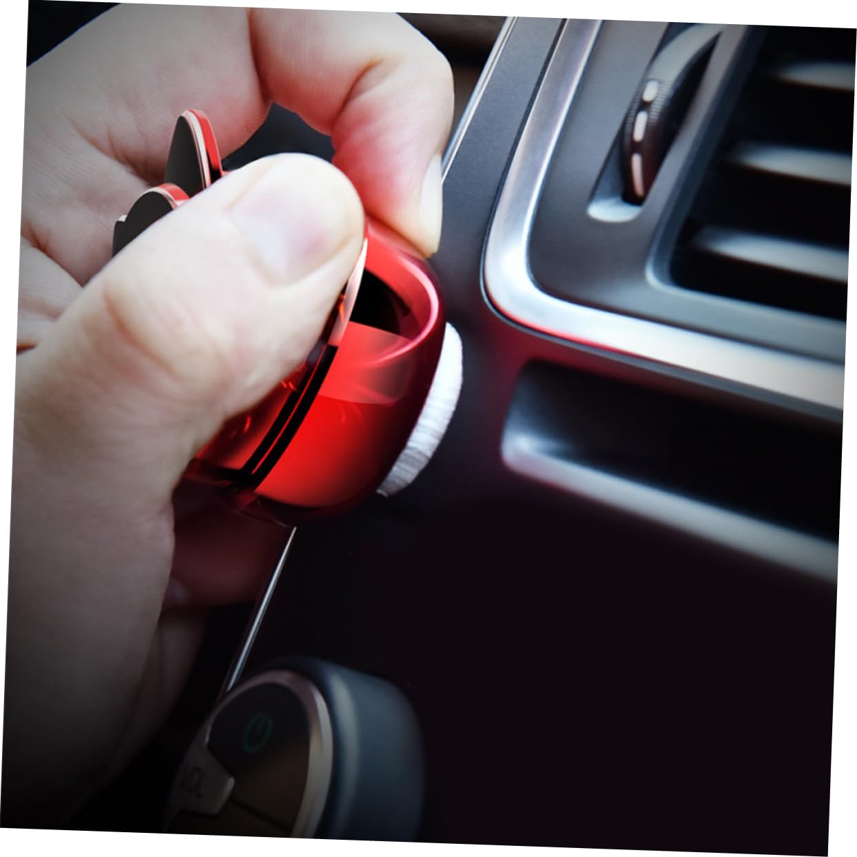 Gadpiparty 3pezzi Supporto Magnetico Per Telefono Da Auto Con Ventosa Supporto Di Navigazione Compatibile Con Smartphone e Dispositivi Mobili Rosso