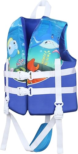 Chaleco de natación para niños pequeños, flotador de piscina para niños, flotador de natación para niños de 20 a 70 libras, chaleco flotante para