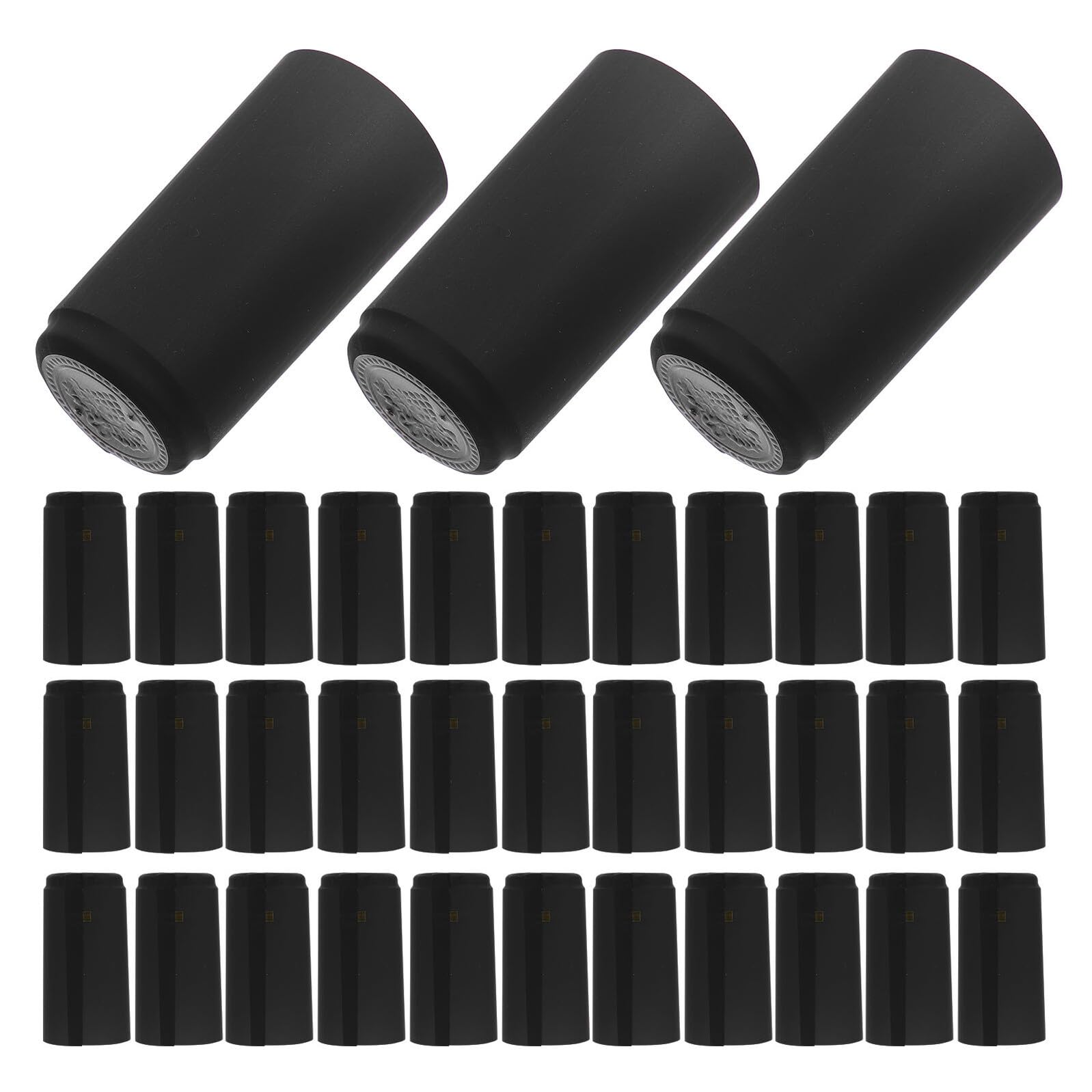 100 Piezas Cápsulas Termorretráctiles de PVC para Sellado de Botellas de Vino Fáciles de Aplicar con Calor para Uso Doméstico Protección Duradera y Envoltura
