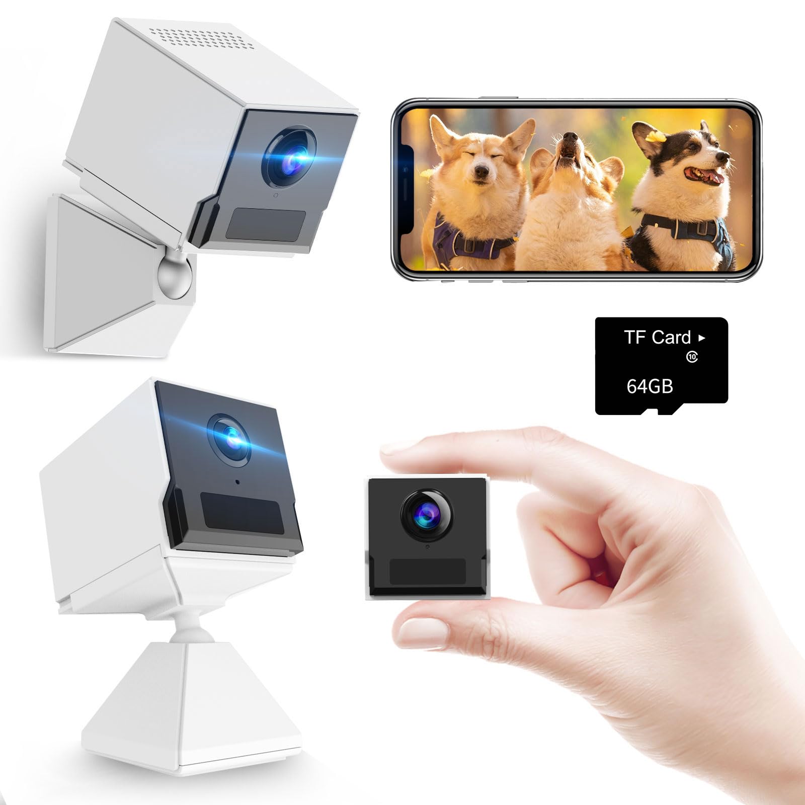 防犯カメラ4K Amazon.co.jp: 【64G micro SDカード付属・次世代4K 長時間録画の小型