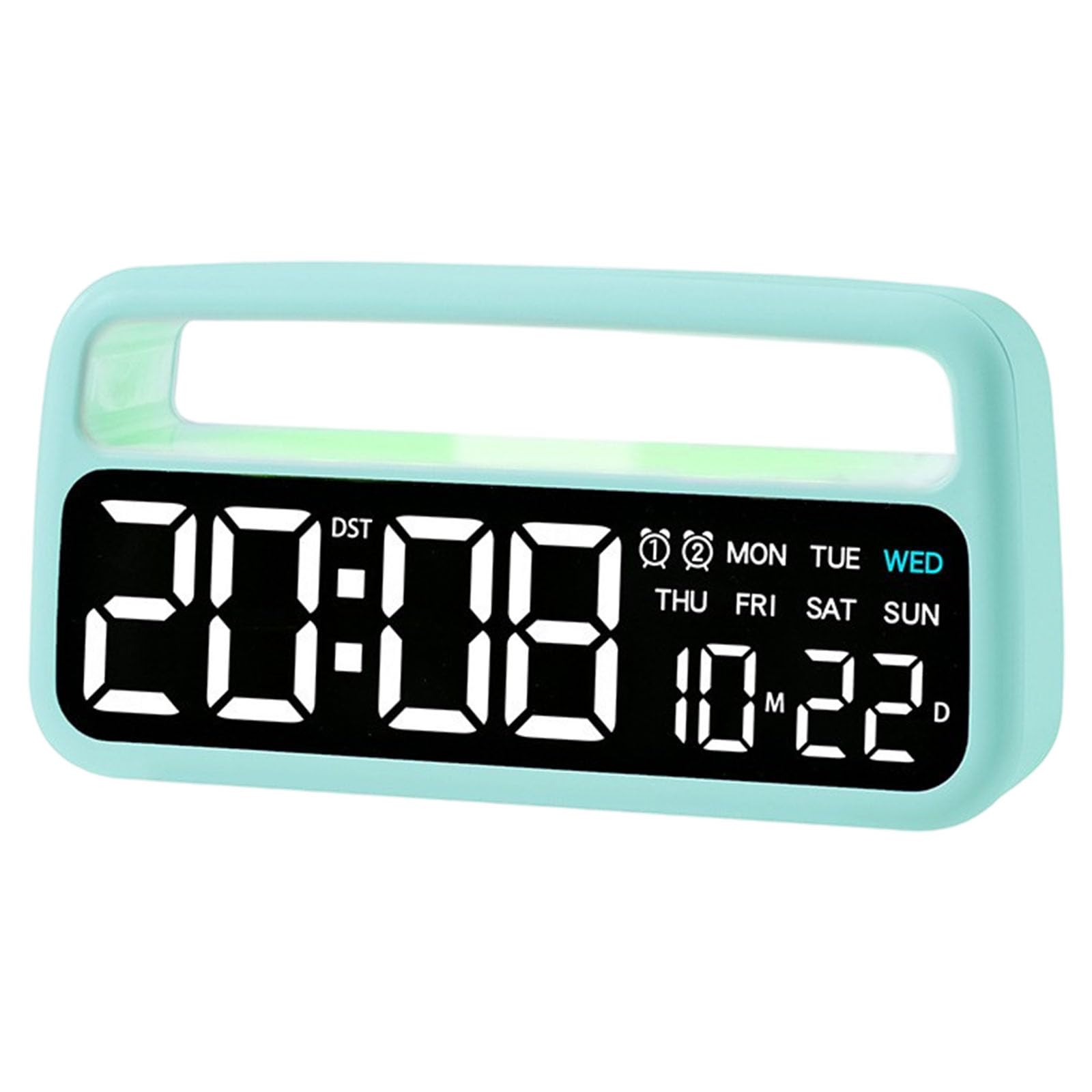 Shurhome Alarm Clocks Bedroom Digital Desk Clock for Bedside Nightstands Digitals Alarms Clocks with Day of Week Digital Alarm Clock