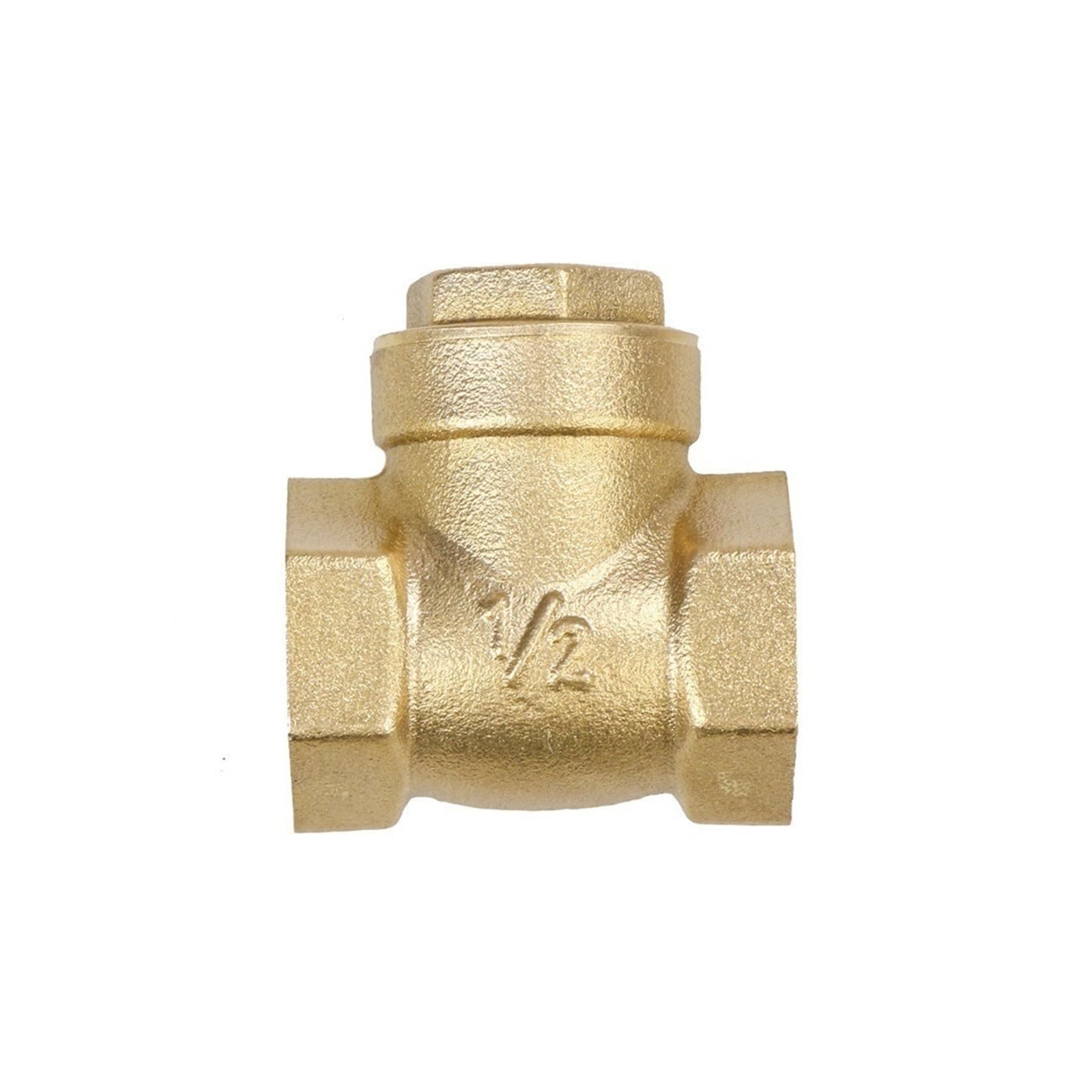 ITFOWIYD Check Valves 1 Pcs of Horizontal Check Valve 1 1/2 Inch Brass Non Return Valve