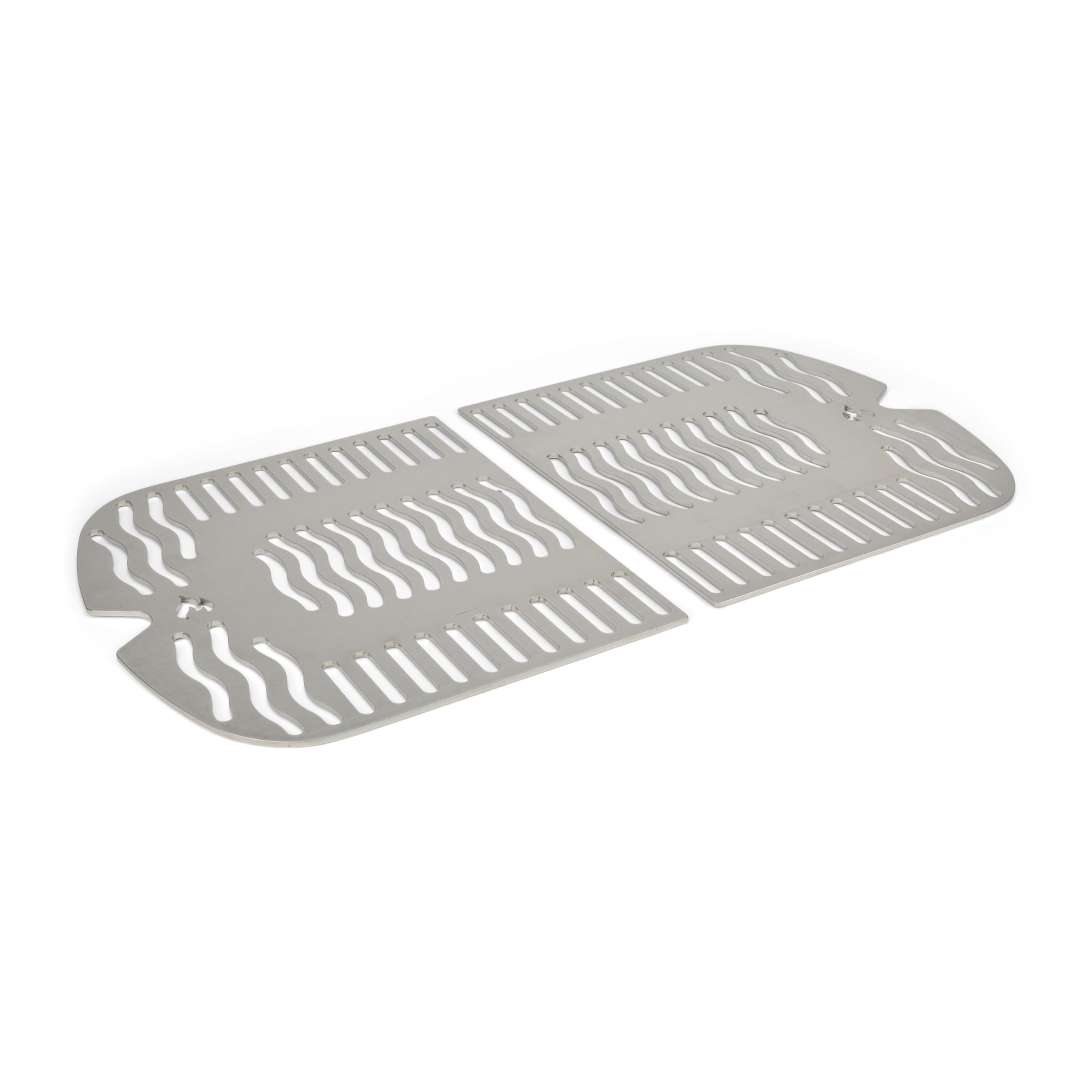 Grillrost.com Das Original Edelstahl INOX Grillroste für Weber Traveler | spülmaschinenfest - Set aus 2 Hälften