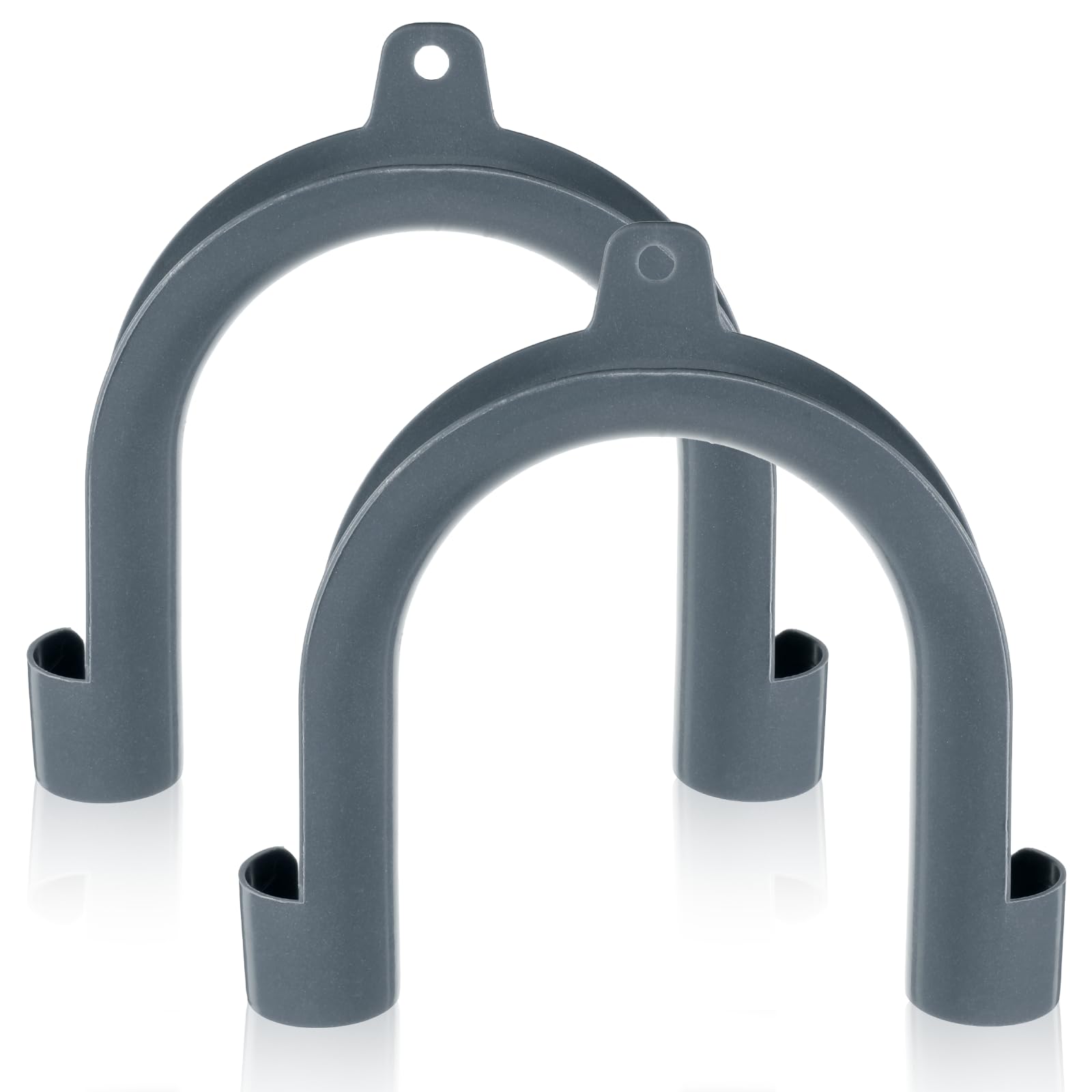 2Pcs U-Shaped Drain Outlet Hose Hook, Plastic U-Shape Washing Machine Drain Hose Holder, Plastic U-Bend Hangle Pipe Supports for 20-26mm Plumbing Hoses Pipe Home Domestic Appliances Washing Machine