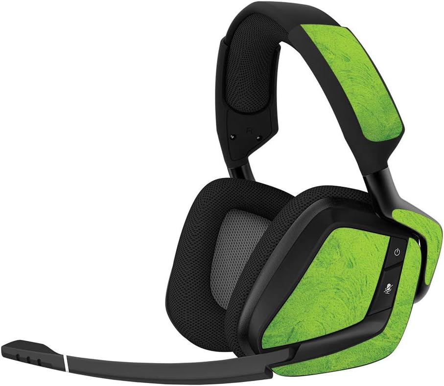 MightySkins Skin Compatible with Corsair Void Pro Gaming Headset - Green Cement | Protective, Durable, and Unique Vinyl Decal wrap Cover | Easy to Apply, Remove, and Change Styles | Made in The USA