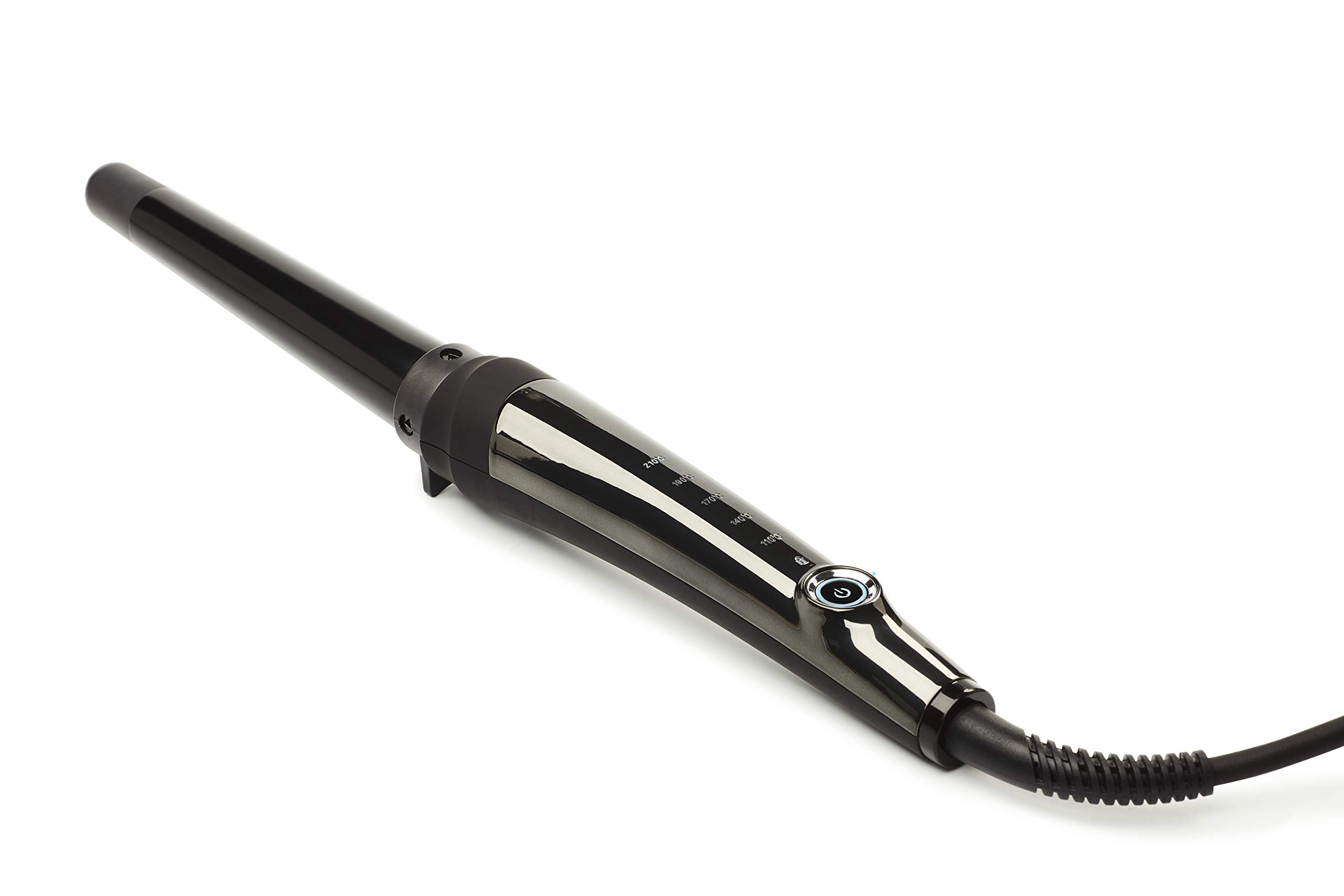 Termix Rizador de Pelo Profesional Evolution Wand, Regulador de Tª con Sensor Táctil. Sistema de Seguridad Pro Tech, Calentamiento Inmediato, Tenacilla Plancha Rizadora, Negro
