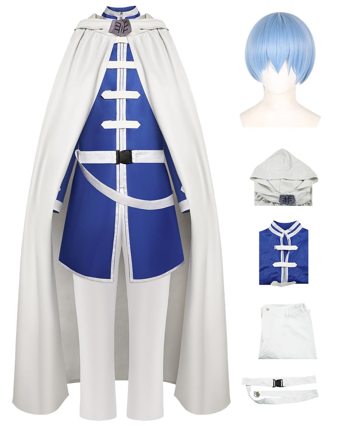 Himmel Cosplay Costume Completo con Parrucca Anime Frieren at the Funeral Outfit Frieren Cosplay Himmel Costume Natale Festa Halloween Carnevale Party Stage Performance Adulti XS-3XL