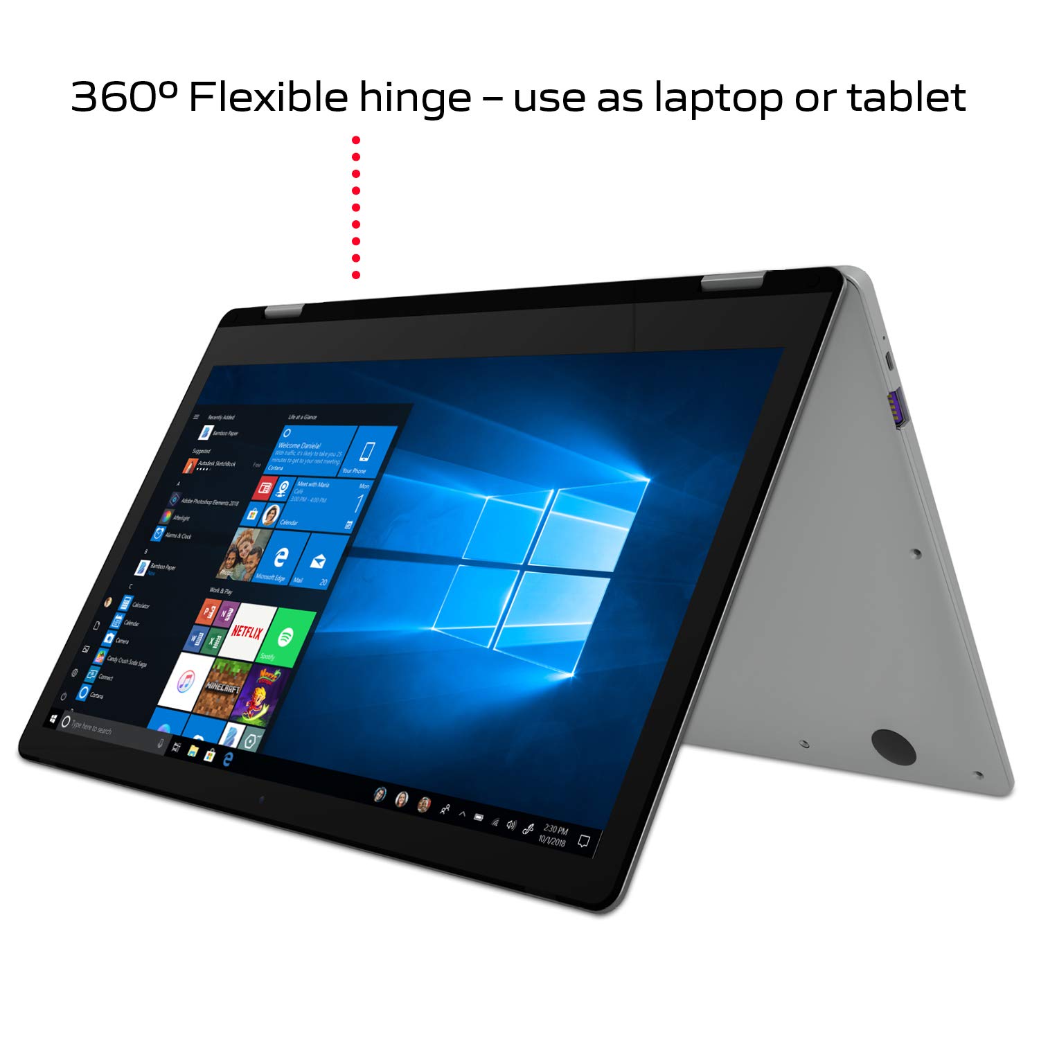 Tablet HIGOLEPC 8 Pollici – Intel N4200, 4GB RAM, 64GB, Windows 10 E Tocco