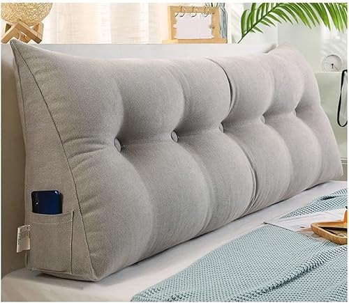 Almohada triangular para cabecero, almohada de lectura con cuña para cabecero, almohada de lectura, almohada grande para cabecero, soporte de