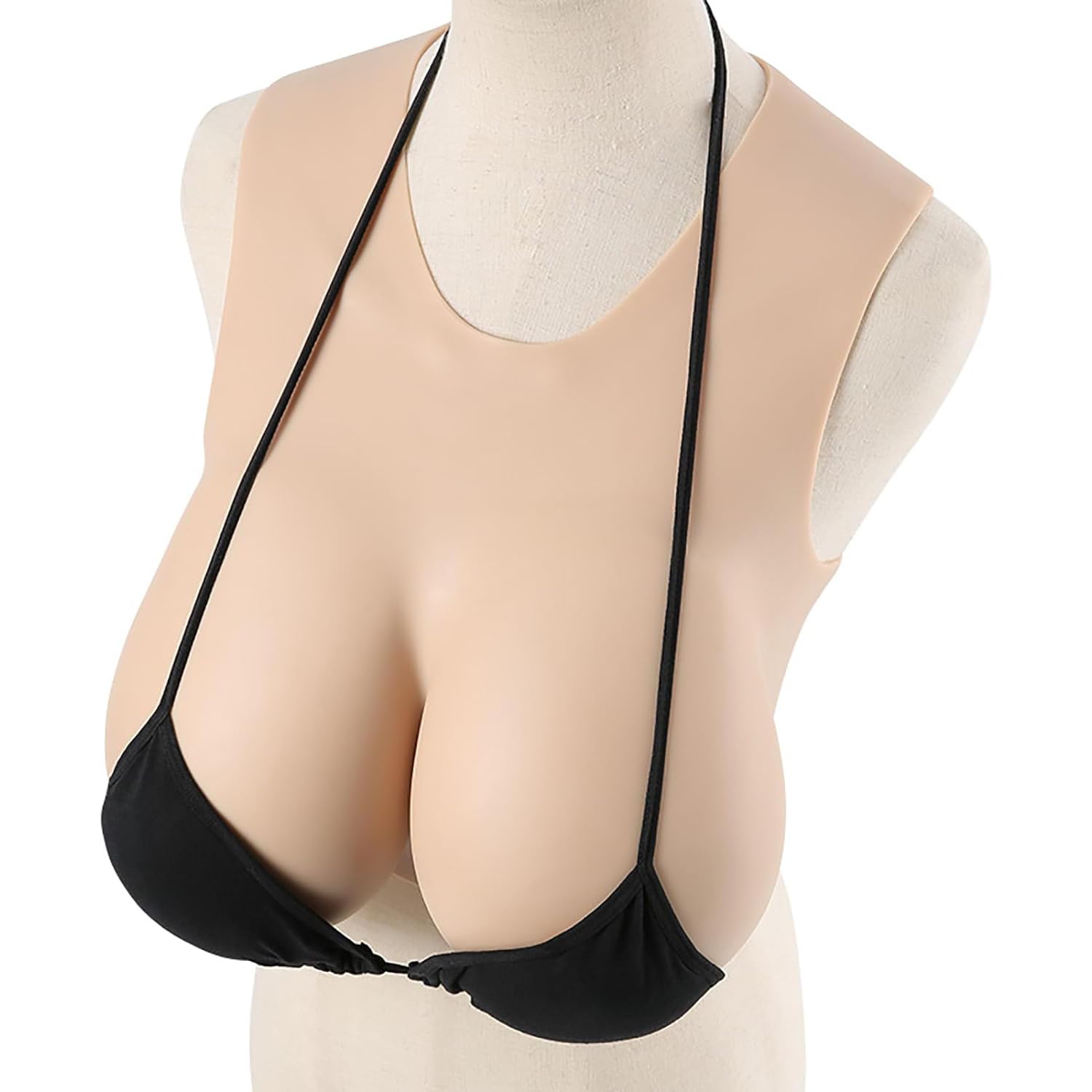 WXLPCGO Cuissardes En Silicone Réalistes Bonnet F - Faux Seins Pour Crossdresser, Drag Queen, Cosplay - Rembourrage Coton